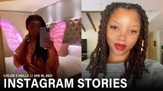 Celebrity Chloe x Halle's first Instagram stories on their separate accounts Net Worth