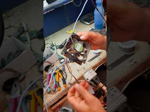 كيف استفيد من مروحة كمبيوتر قديم واعملها مروحة مكتب صغيره بتكلفه قليله جدا