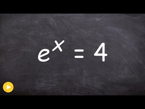 Converting an exponential equation to logarithmic