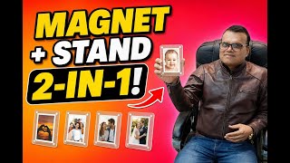 ऐक्रेलिक फोटो फ्रेम 3x4 | फ्रिज मैग्नेट + स्टैंड 2-इन-1 कस्टमाइज्ड गिफ्ट आइडिया screenshot 5