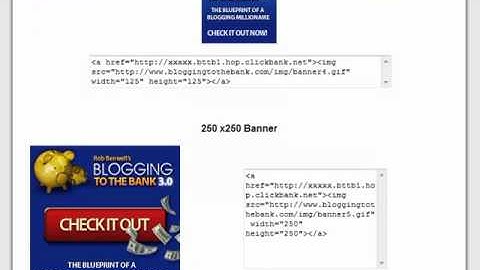 Wordpress Blog Setup Tutorials:  19 of 20 Adding Affiliate Banners