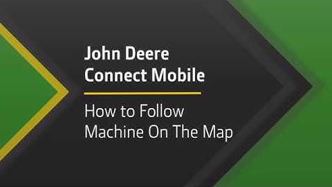 Connect Mobile-Harvesting: How to Follow Machine on Map