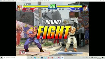 Capcom Fighting Jam PS2 Parsec PL1 Mr.Hadoken01 vs PL2 Parsec Player