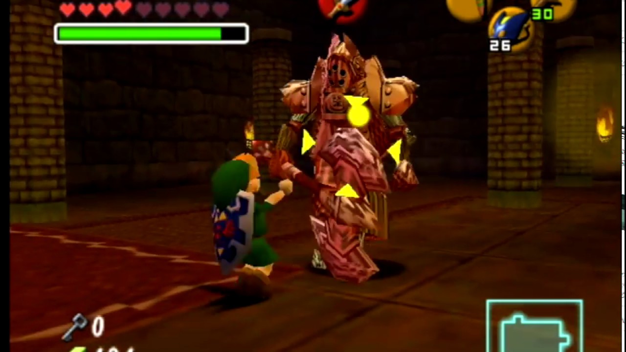 The Legend of Zelda Ocarina of Time Battle against an Iron Knuckle