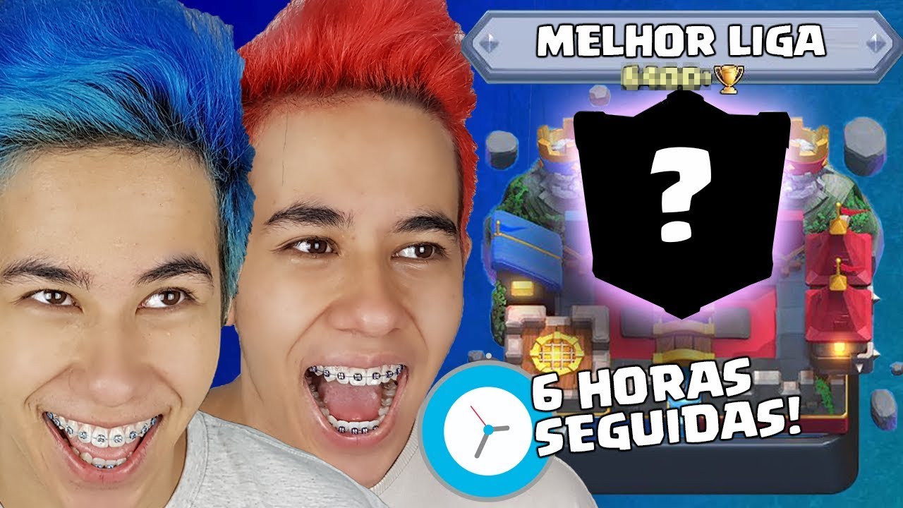 JOGUEI MAIS DE 6 HORAS SEGUIDAS PRA CHEGAR NESSA LIGA DO CLASH ROYALE!