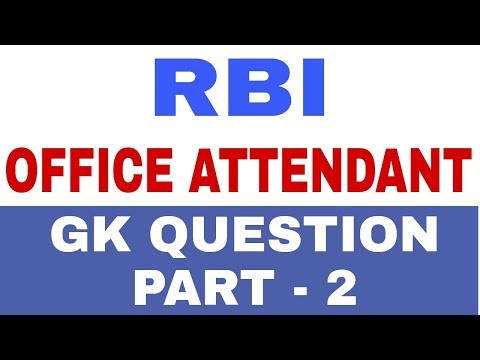 Rbi Office Attendant Exam Gk Question Part 2 Edugorilla Trends