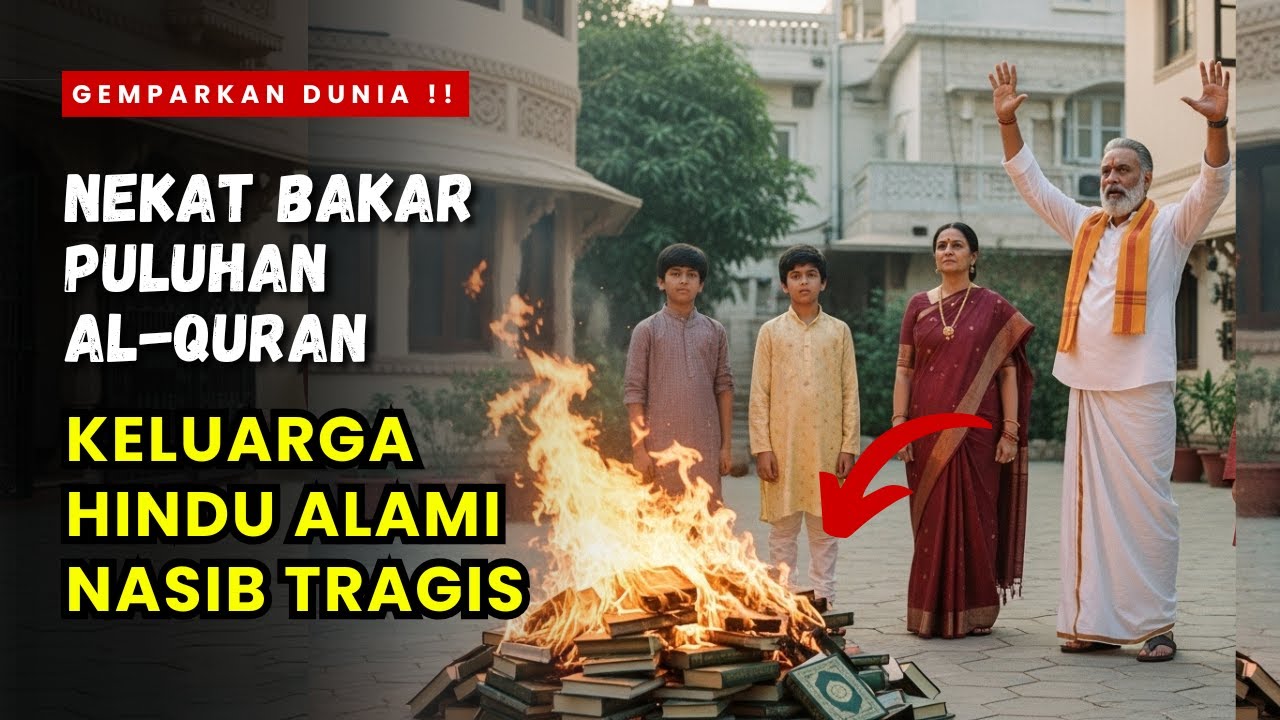 DUNIA GEMPAR ‼️ SATU KELUARGA HINDU INDIA BAKAR ALQURAN, LIHAT APA YANG TERJADI SETELAHNYA