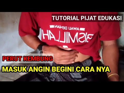 Pijat Perut Masuk Angin || Begini Cara Pijat Perut Kembung Pijat Sendiri Di Bagian Ini !!?