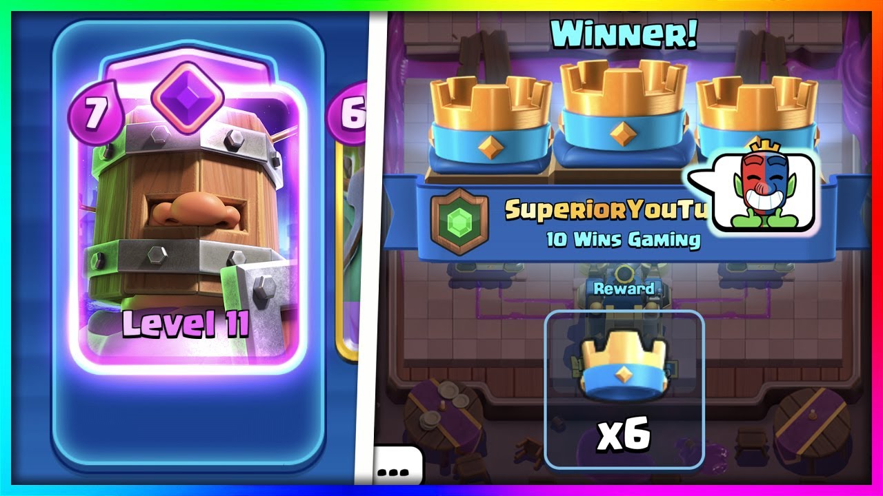 Insane 20 wins deck in clash royale best evolved royal recruits deck