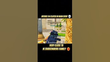 INTENSE 1V4 CLUTCH IN MAIN EVENT 💥🔥 #bgmi #1v4clutch #pubgmobile #shorts