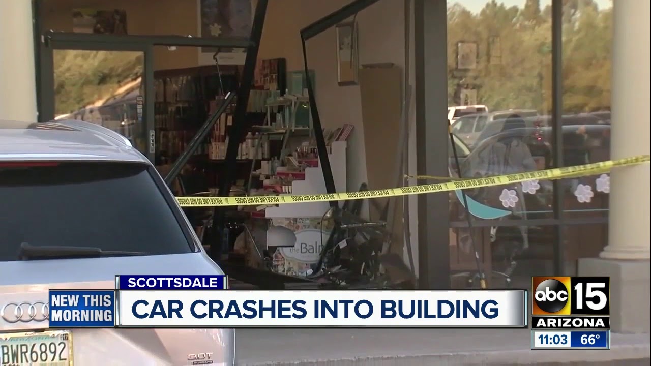 Car crashes into Scottsdale business YouTube