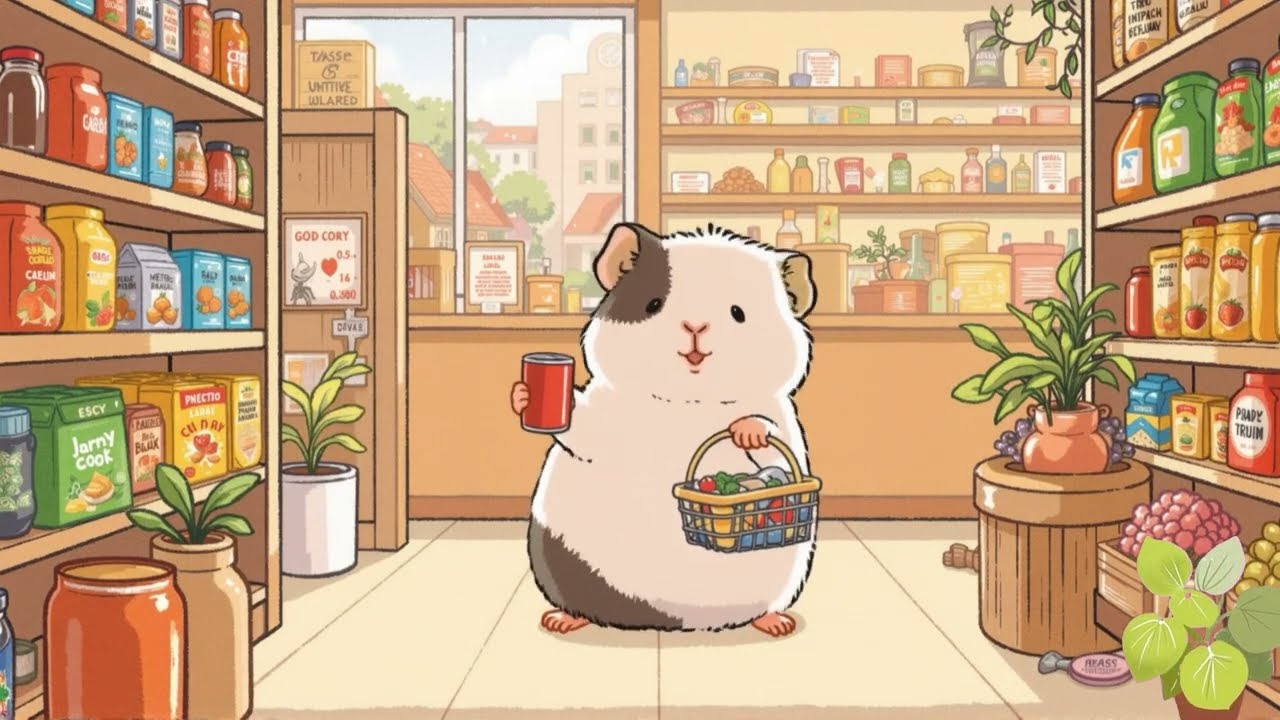 Go shopping with Hamster 🏪🐹stop overthinking, calm your anxiety - lofi hip hop mix - aesthetic lofi