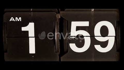 Flip Clock | Stock Footage - Envato elements