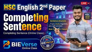 HSC English 2nd Paper | Completing Sentence Shortcut Rules & Question Solution | HSC Online Class