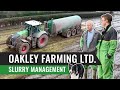 Slurry management on a large scale dairy  oakley farming ltd uk