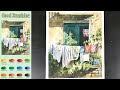 Good Sunshine - Landscape Watercolor (sketch & color mixing, material introduce) NAMIL ART