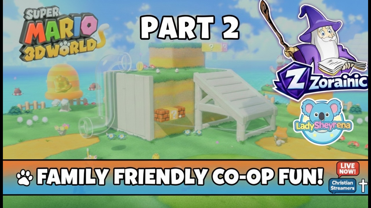 Can we 100% World 2? 🍄 | Super Mario 3D World playing with LadySheyrena | Family Friendly