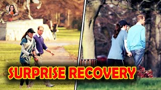 Catherine SPOTTED JOGGING With William Around The Garden In Windsor During Preventative Chemotherapy