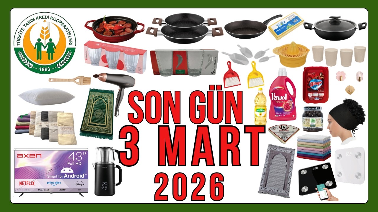 GİTMEDEN MUTLAKA İZLE ! TARIM KREDİ KOOPERATİF MARKET AKTÜELLERİNDE RAMAZAN İNDİRİMİ BAŞLADI 📣