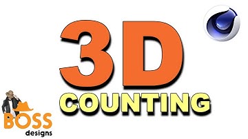 🔴"3D Numbers Counting in Cinema 4d" Vol. 1