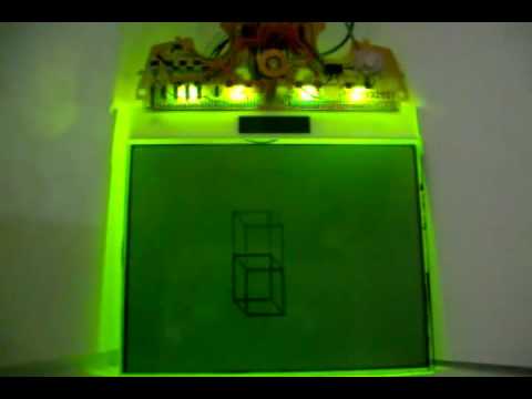 LCD with screen buffer test