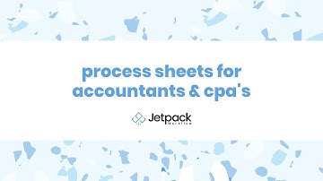 "Process Sheets for Accountants & CPA