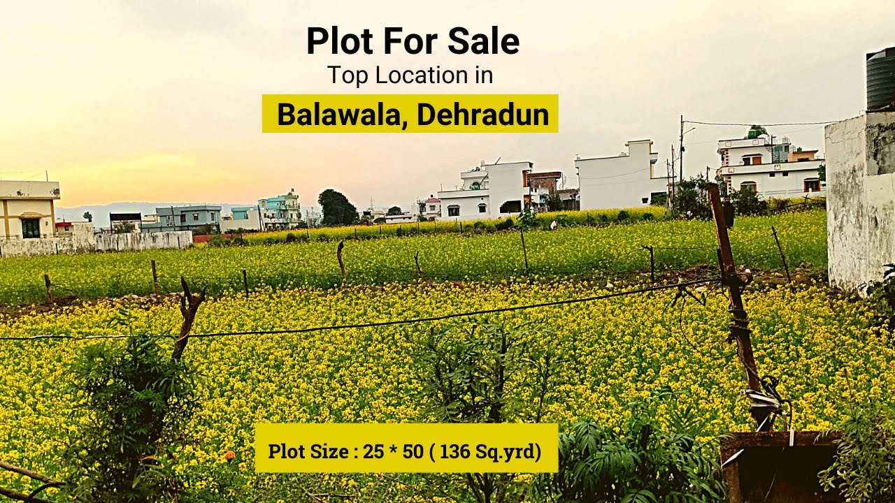 Plot for Sale at top Location in Balawala, Dehradun YouTube