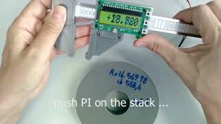 presentation of an innovative reverse polish notation caliper. One video version