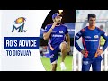 Rohits advice to digvijay        dream11 ipl