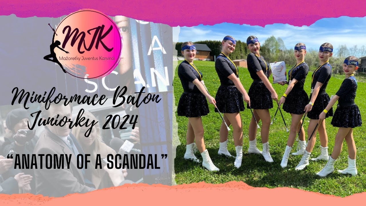 Mažoretky Juventus Karviná - miniformace baton juniorky 1 2024 - II. VICEMISTRYNĚ ČR