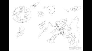 Timelapse of my Unstable Story Moment sketch, #fortnite #sonicthehedgehog #megaman #pacman #tetris 