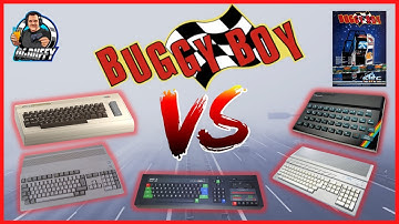 BUGGY BOY by Tatsumi-ZX Spectrum VS C64, Amstrad Comparison + Commodore Amiga VS Atari ST Comparison