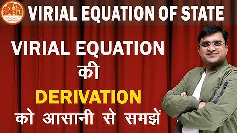 VIRIAL EQUATION OF STATES DERIVATION, very easy method