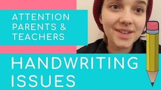 Handwriting Struggles - A Message For Teachers & Parents