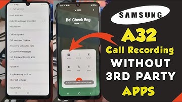 How to Call Recording in Samsung Galaxy A32 Android 13  | How to Enable Auto Call Recording