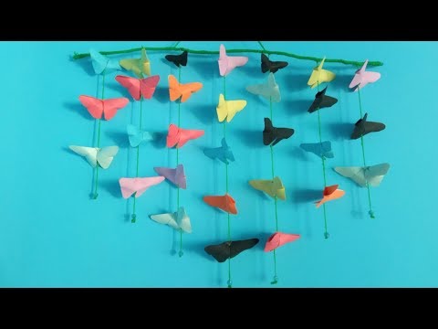 How to make best paper wall hanging||butterfly wall hanger||easy and smart creation