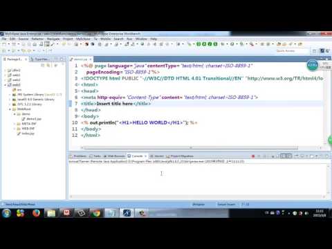 Java Web基础-JSP-1.1-2：编写第一个jsp程序