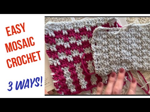 Mosaic Crochet, How To ・ClearlyHelena