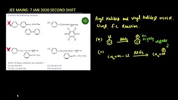 JEE MAINS 7TH JAN 2020 SHIFT 2 - Which of these reactions are possible?