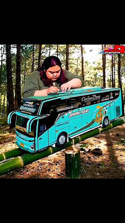episode 4153📍ASMR making a cool Komang bus miniature #shorts #asmr #miniaturebus