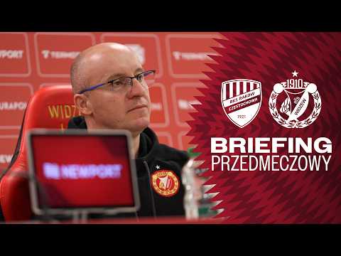 Briefing przed meczem Raków Częstochowa - Widzew Łódź — football video