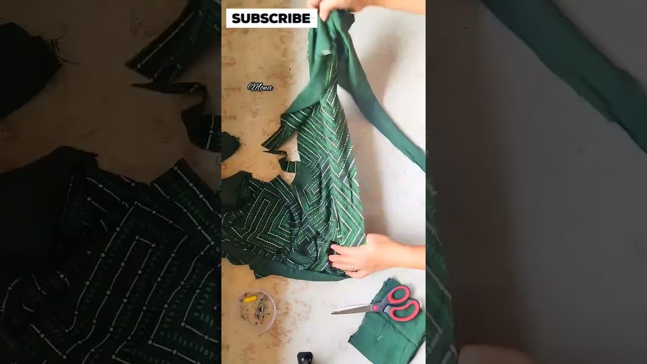 blouse 😍 with waste clothes😛