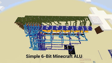 6-Bit ALU in Minecraft! Minecraft Redstone Computer Part 1