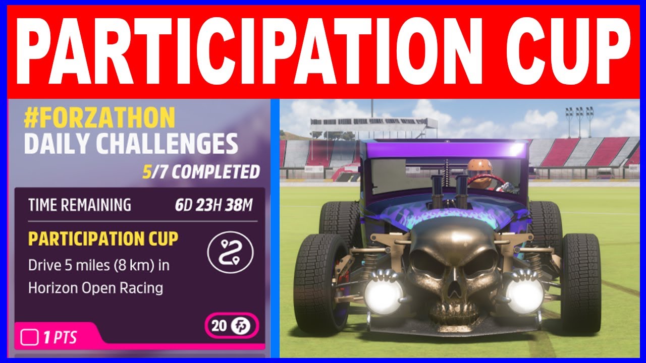 Forza Horizon 5 PARTICIPATION CUP Forzathon Daily Challenges Drive 5