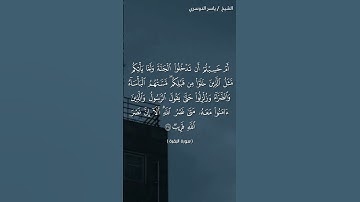 سورة البقرة (٢١٤)/ ياسر الدوسري