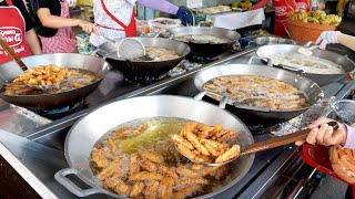$0.10 SUPER SWEET! Fried Bananas and Turtle Egg Sold OUT As Soon As they open | Thailand street food