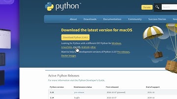Python downloaden en installeren op MacOS
