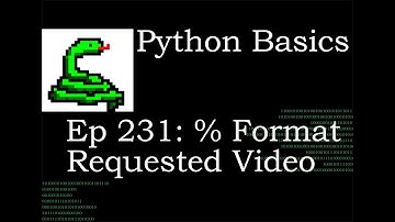 Python Basics String Formatting Viewer Requested Video