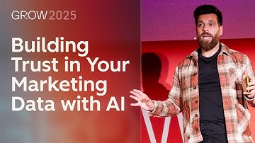 Het verhaal dat blijft hangen: Vertrouwen opbouwen in uw marketingdata met AI | GROW EUROPE 2025