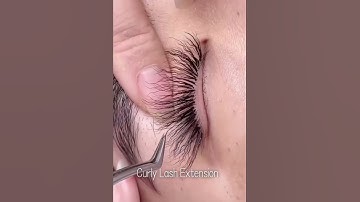 GAlash Curly Lash Extension Would you like it? #lashtraining#lashtech #lashtutorial #lashextensions